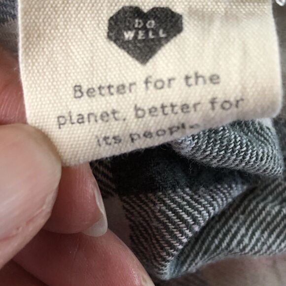 MADEWELL Womens Button Down Plaid Boxy Short Sleeve Shirt Size Small - Picture 14 of 15